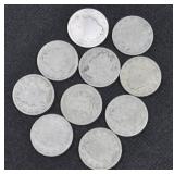 LIBERTY HEAD NICKELS (BAG OF 10 COINS)