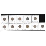 INDIAN HEAD CENTS (BAG OF 11 COINS)