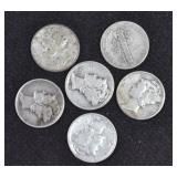 MERCURY DIMES (BAG OF 18 COINS)