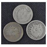 INDIAN HEAD CENTS (1860, 1862, 1863)