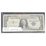 1957-A ONE DOLLAR BLUE SEAL SILVER CERTIFICATE