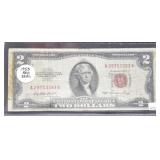 1953 RED SEAL TWO DOLLAR BILL