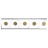 LINCOLN CENTS, (1928, 1928-D, 1929, 1930, 1930-S)