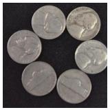 6 JEFFERSON NICKELS