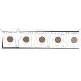 LINCOLN CENTS (1919-D, 1919-S, 1920, 1920-S,