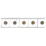 LINCOLN CENTS (1919, 1925-S, 1926, 1926-D, 1927)