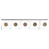 LINCOLN CENTS (1928, 1929, 1929-D, 1930, 1930-S)