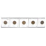 LINCOLN CENTS (1917, 1917-D, 1917-S, 1918,