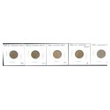 LINCOLN CENTS (1919-D, 1919-S, 1920, 1920-D,