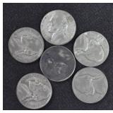 6 JEFFERSON NICKELS