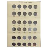 INDIAN HEAD CENT ALBUM (31 COINS)