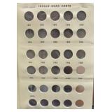 INDIAN HEAD CENT ALBUM (28 COINS)