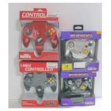 4 GAME CONTROLLERS - 2 Wii/GAME CUBE - 2 N64
