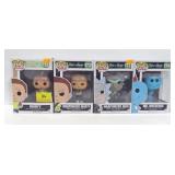 4 POP ANIMATION VINYL FIGURINES
