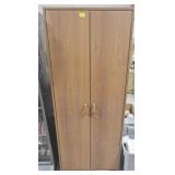WOODEN CABINET WITH GAME CONSOLES