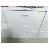 3 DRAWER LATERAL FILE CABINET FULL OF TRADING