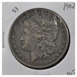 1902 MORGAN DOLLAR VF