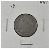 1889 V NICKEL VG