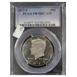 2012 S PCGS PF70DC KENNEDY HALF RARE