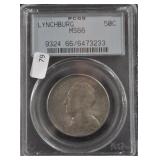 1936 LYNCHBURG HALF DOLLAR PCGS MS66