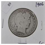 1906 BARBER HALF DOLLAR G