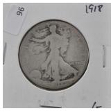 1918 WALKING HALF DOLLAR G