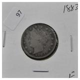 1883 V NICKEL F