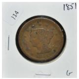 1851 LARGE CENT