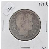 1912 BARBER HALF DOLLAR G