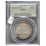 1936 DELAWARE HALF PCGS MS66