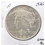 1922 PEACE DOLLAR CHOICE BU