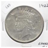 1922 PEACE DOLLAR CHOICE BU