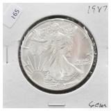 1987 SILVER EAGLE GEM