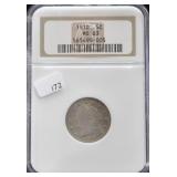 1910 V NICKEL NGC MS63