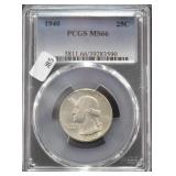 1940 PCGS MS66 WASHINGTON QUARTER