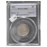 1912 V NICKEL PCGS MS 62