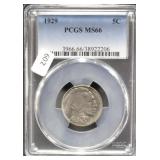 1929 BUFFALO NICKEL PCGS MS66 VERY RARE GRADE