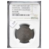 1795 G BRIT NGC XF45 HALF PENNY