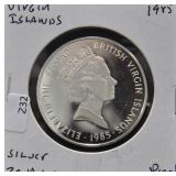 PROOF VIRGIN ISLANDS SILVER 20 DOLLARS