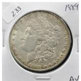 1889 MORGAN DOLLAR AU