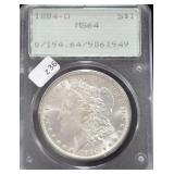 1884 0 MORGAN DOLLAR PCGS MS64
