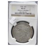 1926 PEACE DOLLAR NGC MS62