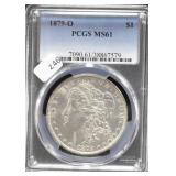 1879 O MORGAN DOLAR PCGS MS61