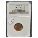 1909 VDB NGC MS64RD LINCOLN