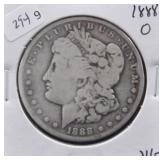 1888 O MORGAN DOLLAR VG