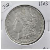 1903 MORGAN DOLLAR AU