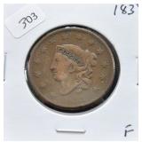 1833 LARGE CENT F
