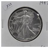 1987 SILVER EAGLE GEM