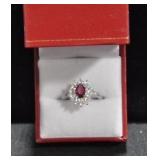 DESIGNER GARNET DINNER RING