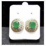 4.38 CT. EMERALD TURKISH ESTATE TYPE EARRINGS